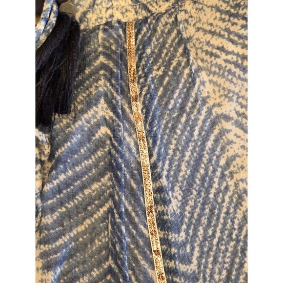 Soft Surroundings Zagara Rhoda Maxi Skirt Blue Batik Smocked Waist Boho | 3XL - Picture 9 of 11